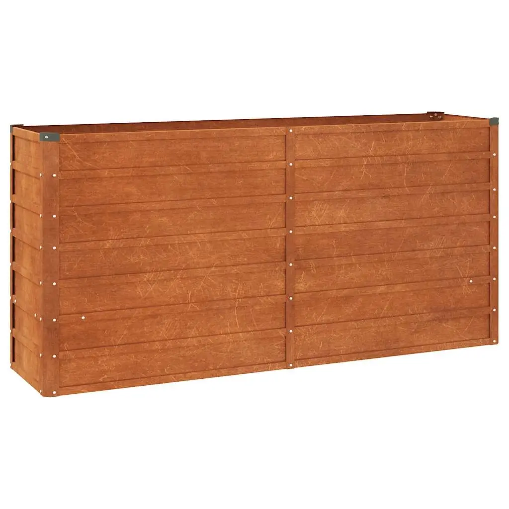 Garden Raised Bed Rusty 160x40x77 cm Corten Steel 151953 - Home & Garden