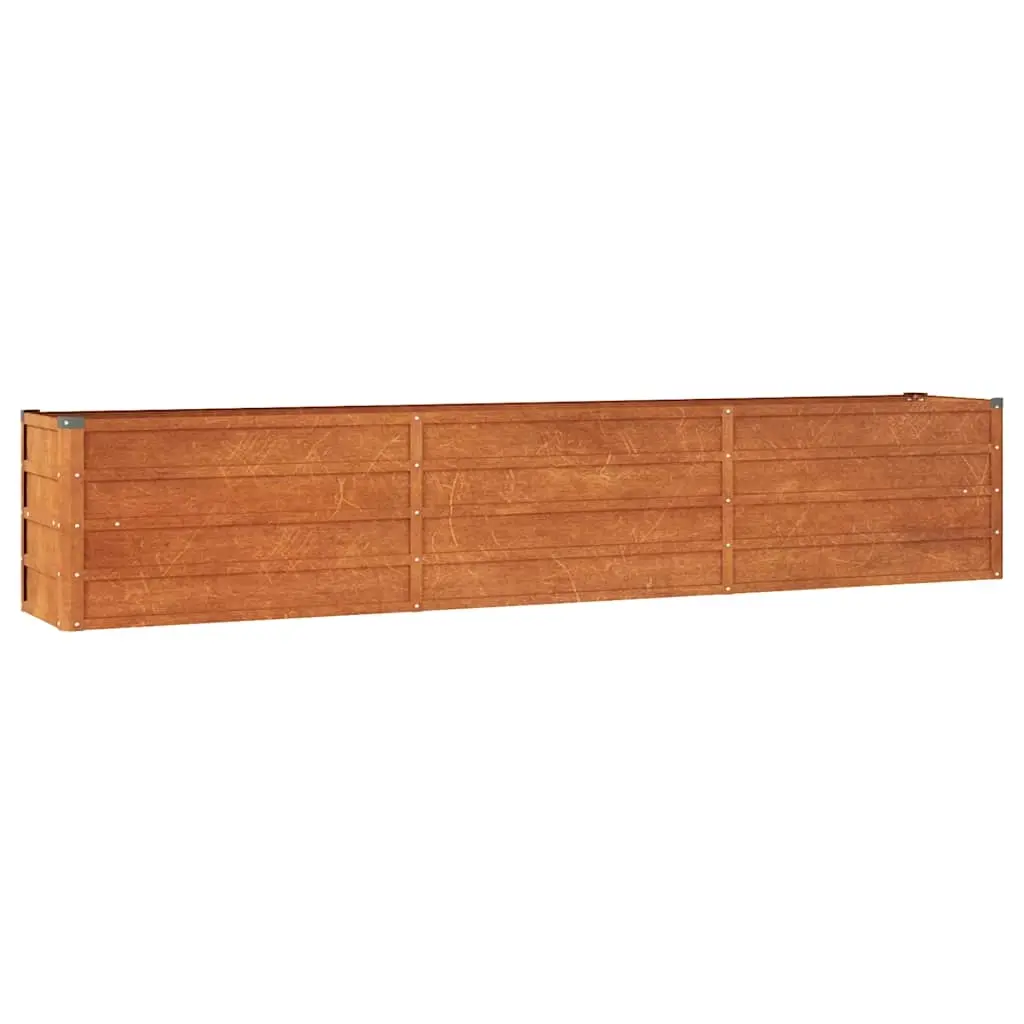 Garden Raised Bed Rusty 240x40x45 cm Corten Steel 151954 - Home & Garden