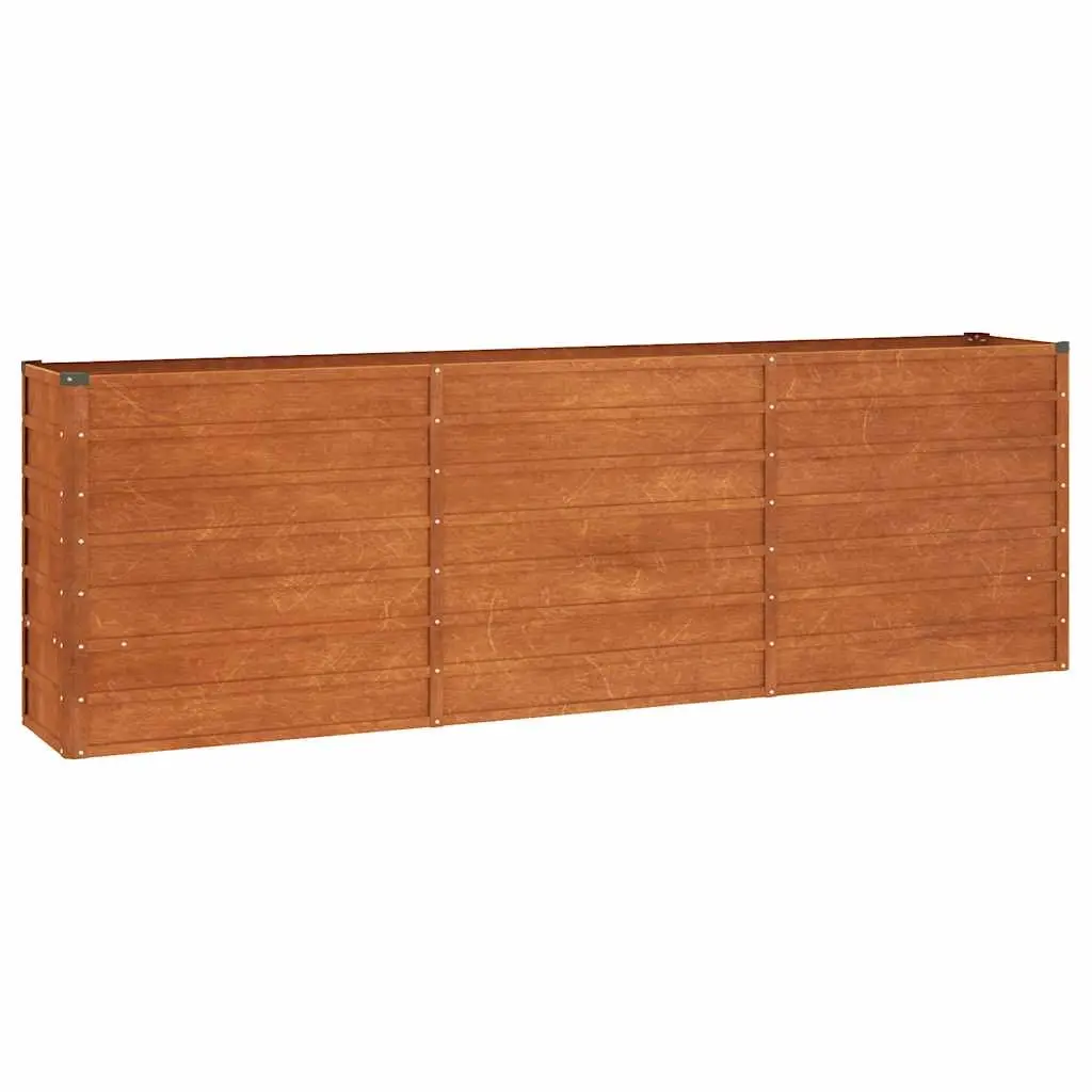 Garden Raised Bed Rusty 240x40x77 cm Corten Steel 151955 - Home & Garden