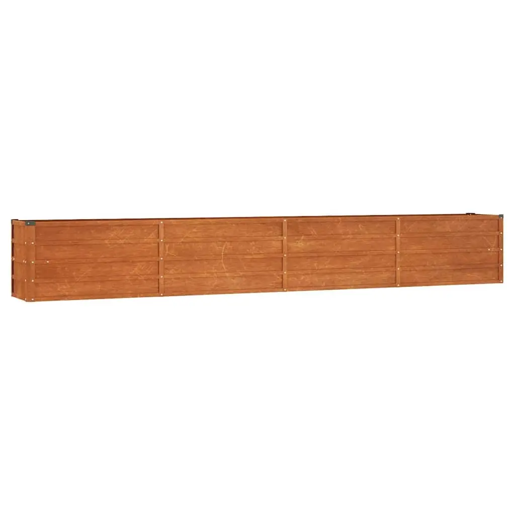 Garden Raised Bed Rusty 320x40x45 cm Corten Steel 151956 - Home & Garden