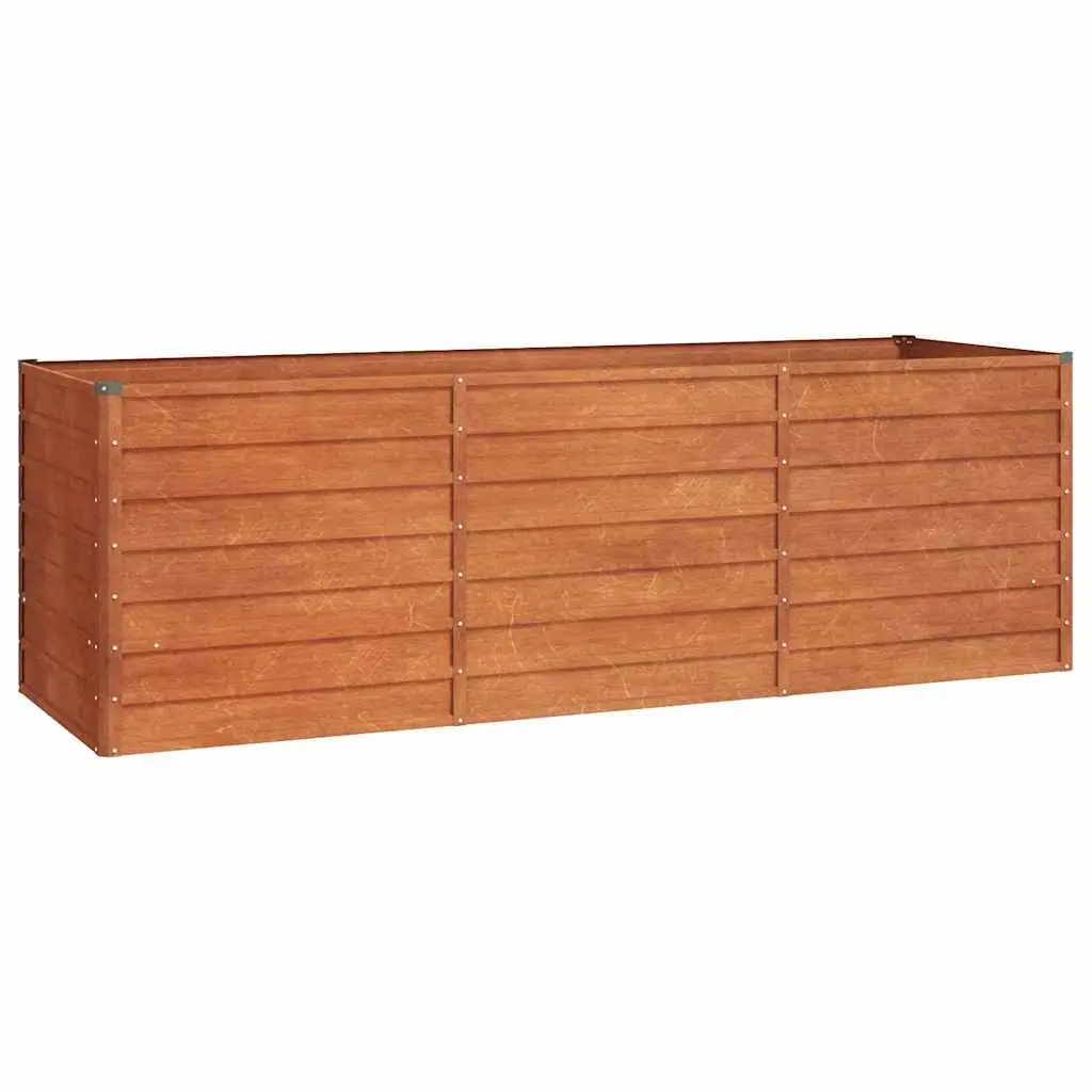Garden Raised Bed Rusty 240x80x77 cm Corten Steel 151961 - Home & Garden