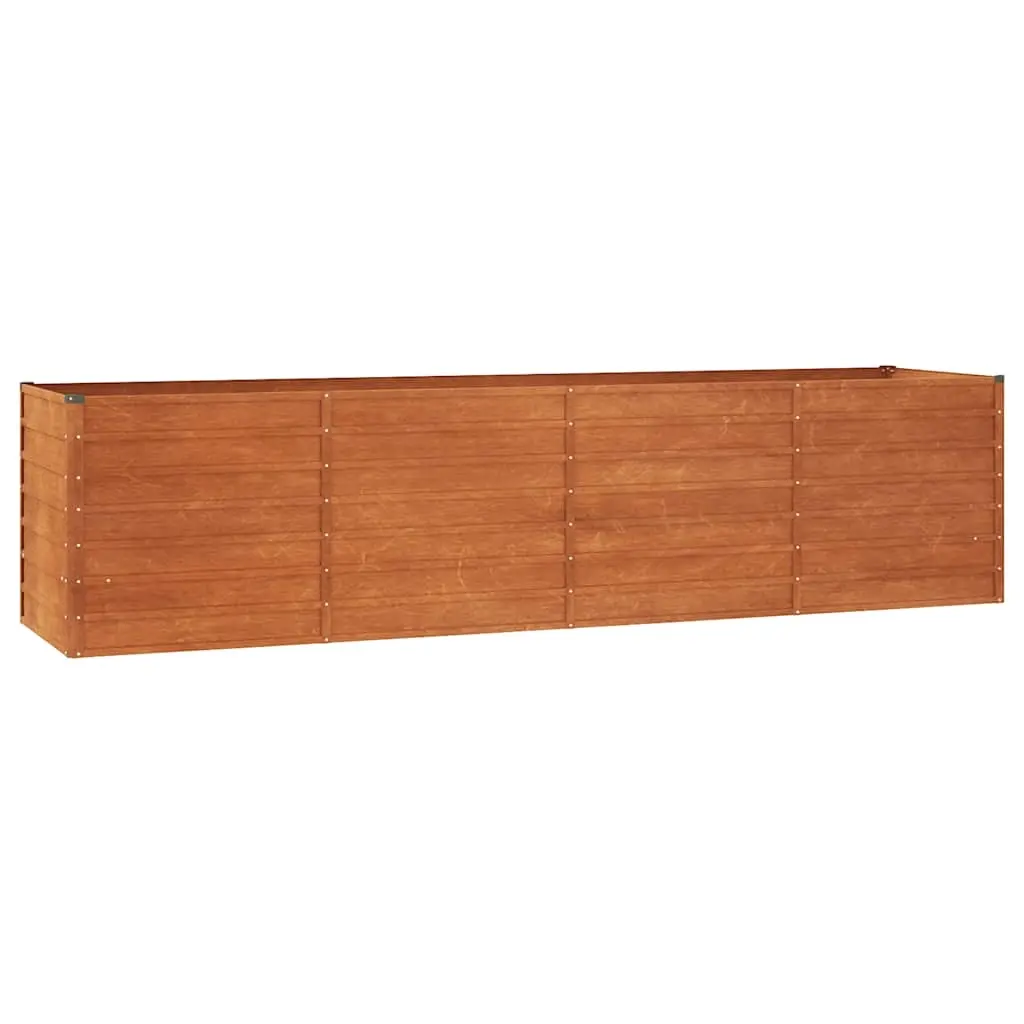 Garden Raised Bed Rusty 320x80x77 cm Corten Steel 151963 - Home & Garden