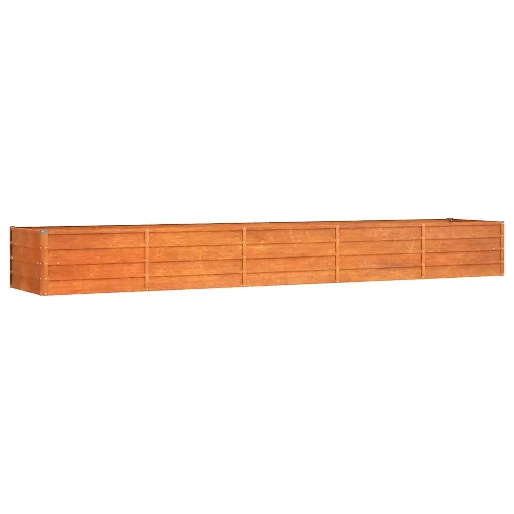Garden Raised Bed Rusty 400x80x45 cm Corten Steel 151964 - Home & Garden