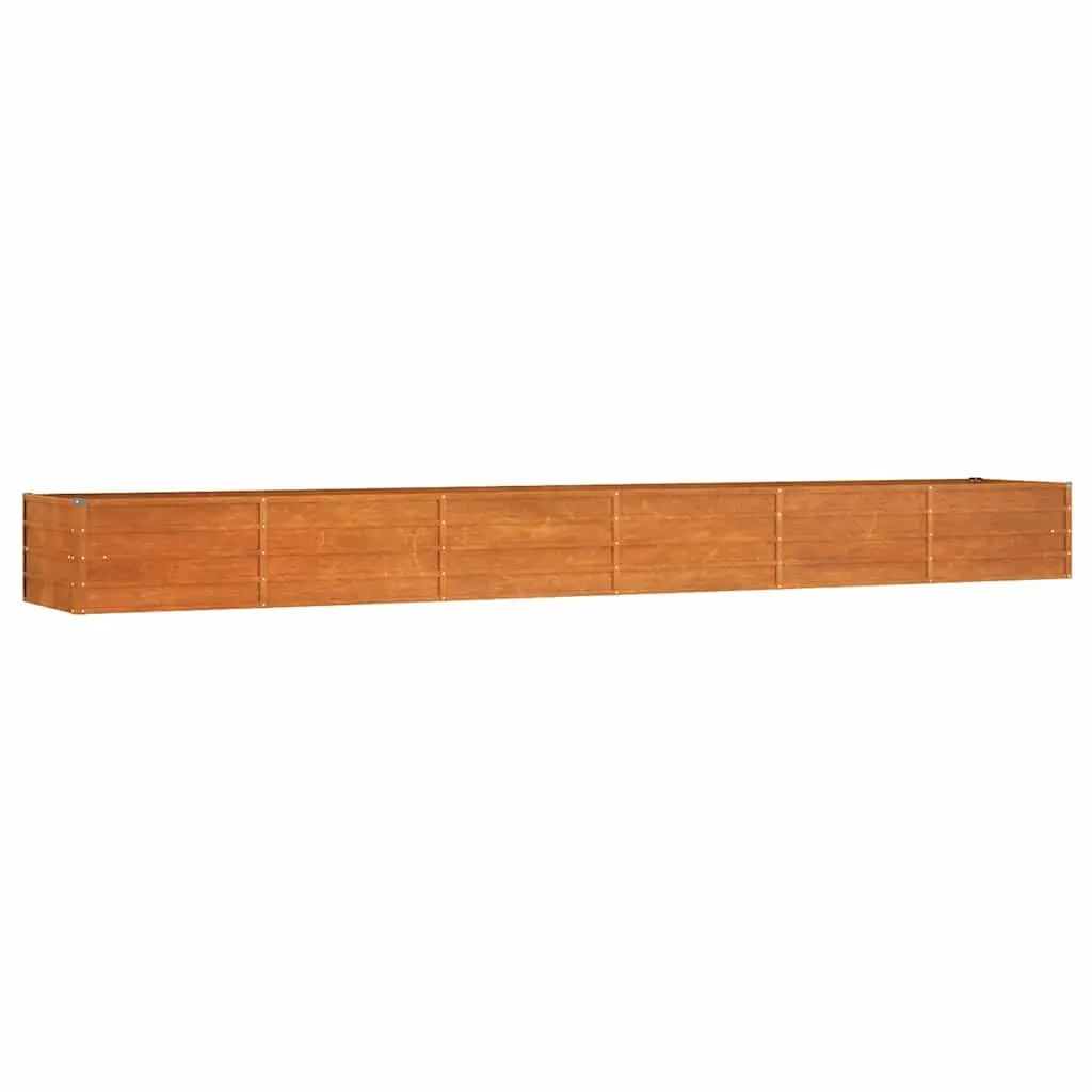 Garden Raised Bed Rusty 480x80x45 cm Corten Steel 151966 - Home & Garden
