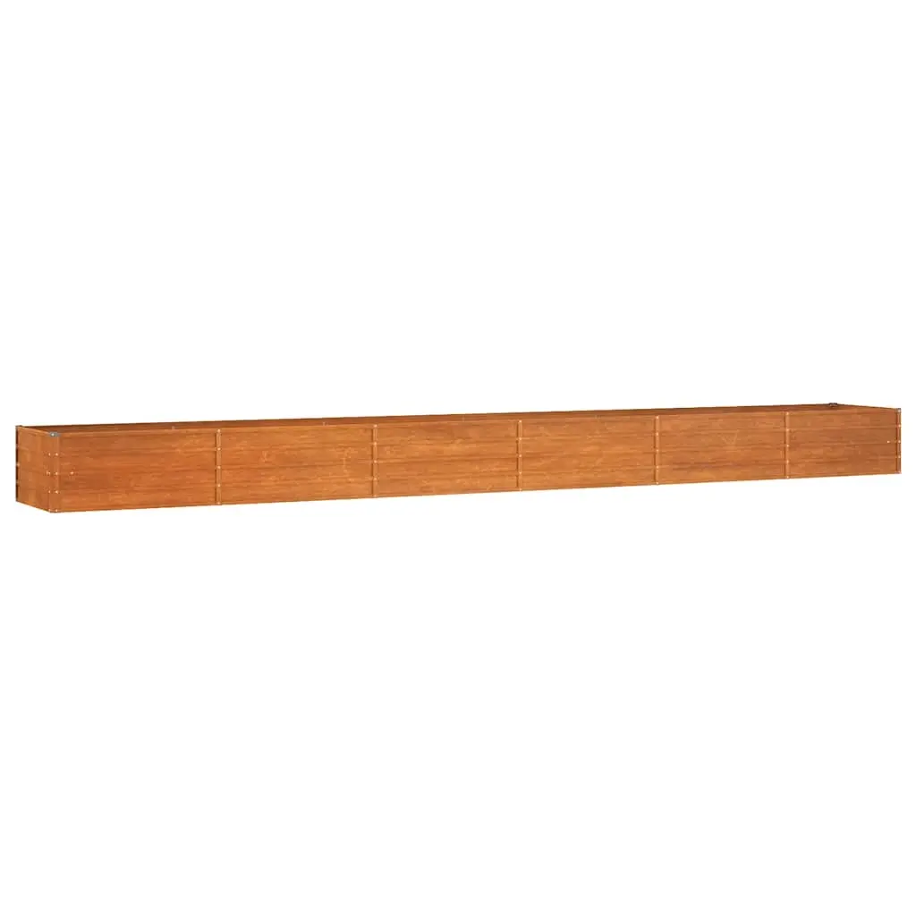 Garden Raised Bed Rusty 600x80x45 cm Corten Steel 151968 - Home & Garden