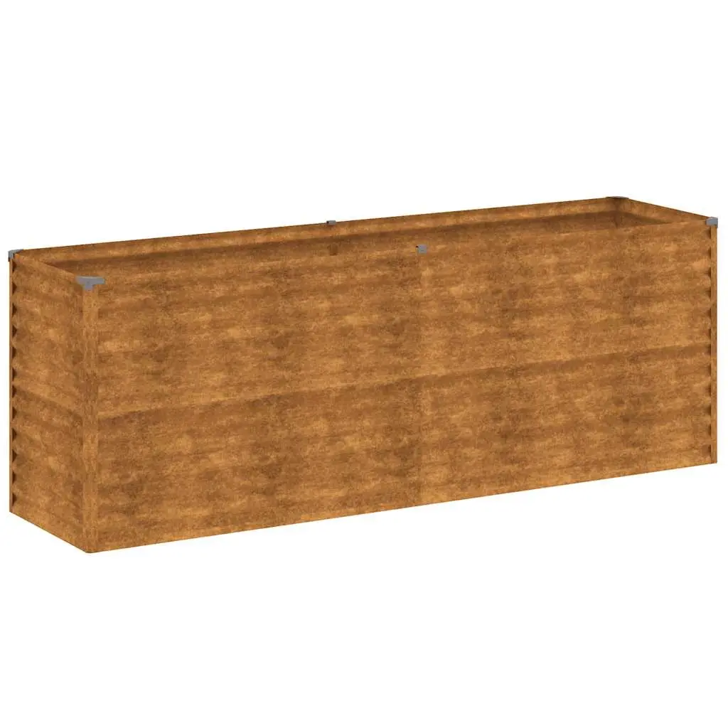 Garden Raised Bed 196x50x69 cm Corten Steel 151985 - Home & Garden