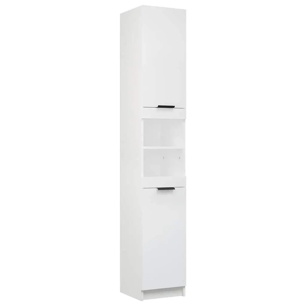 Bathroom Cabinet White 32x34x188.5 cm Engineered Wood 811322 - Furniture