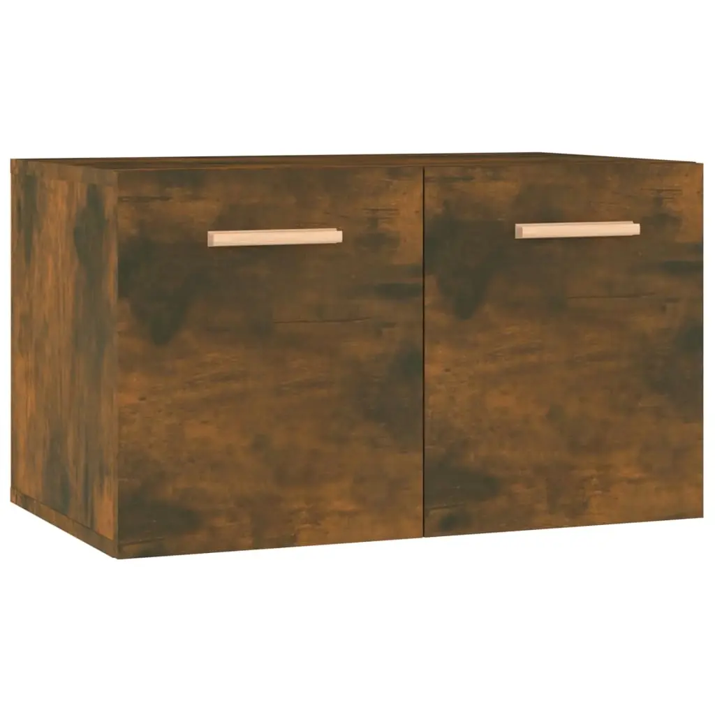 Wall Cabinet Smoked Oak 60x36.5x35 cm Engineered Wood 817597 - Furniture