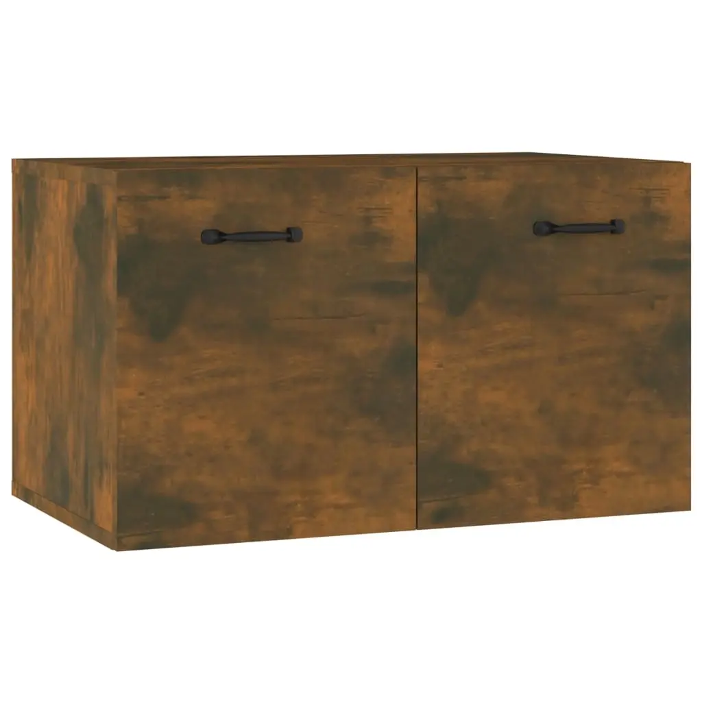 Wall Cabinet Smoked Oak 60x36.5x35 cm Engineered Wood 817600 - Furniture