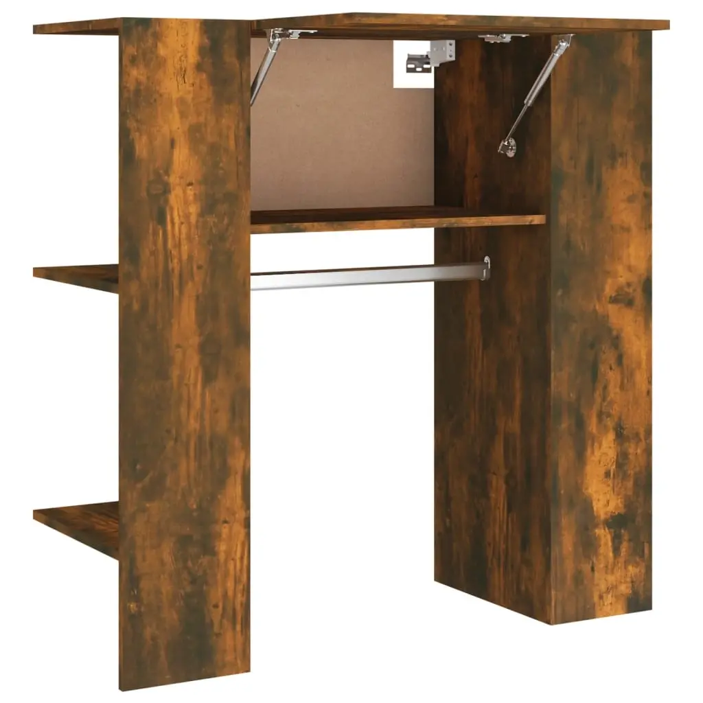 Hallway Cabinet Smoked Oak 97.5x37x99 cm Engineered Wood 820514 - Furniture