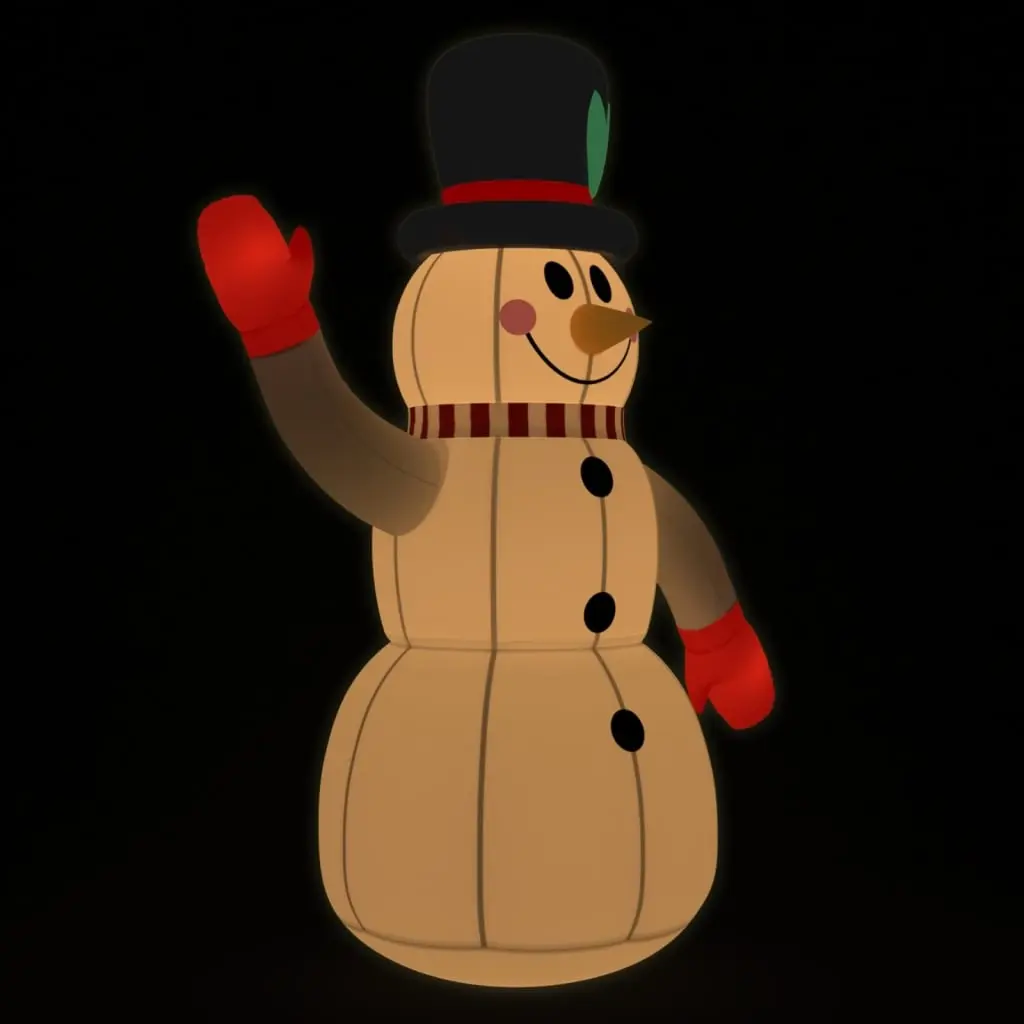 Christmas Inflatable Snowman with LEDs 240 cm 345368 - Home & Garden
