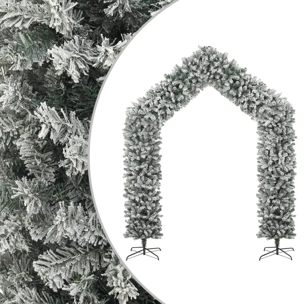 Christmas Tree Arch with Flocked Snow 270 cm 345094 - Home & Garden