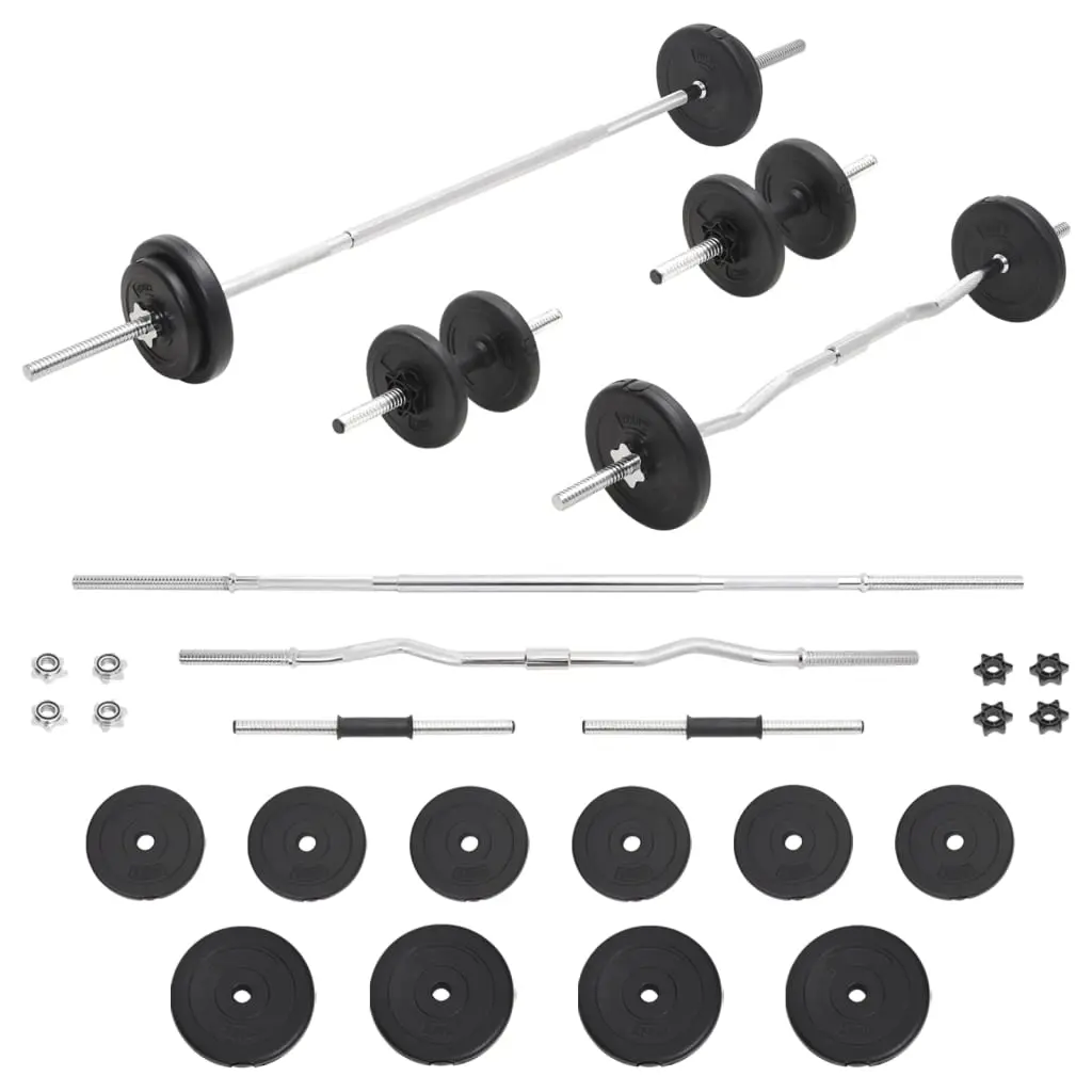 Barbell and Dumbbell Set 30 kg 93588 - Sports & Outdoor