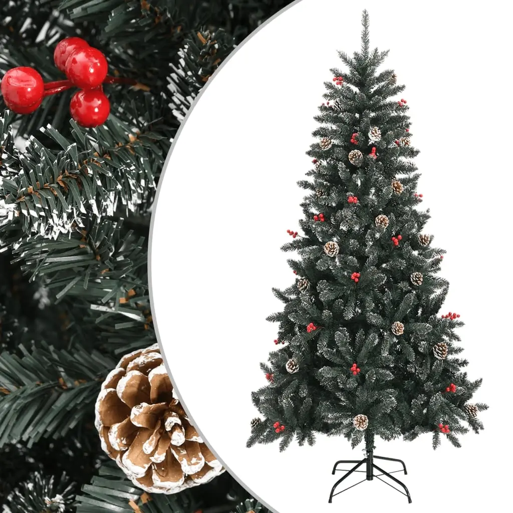 Artificial Christmas Tree with Stand Green 210 cm PVC 345181 - Home & Garden