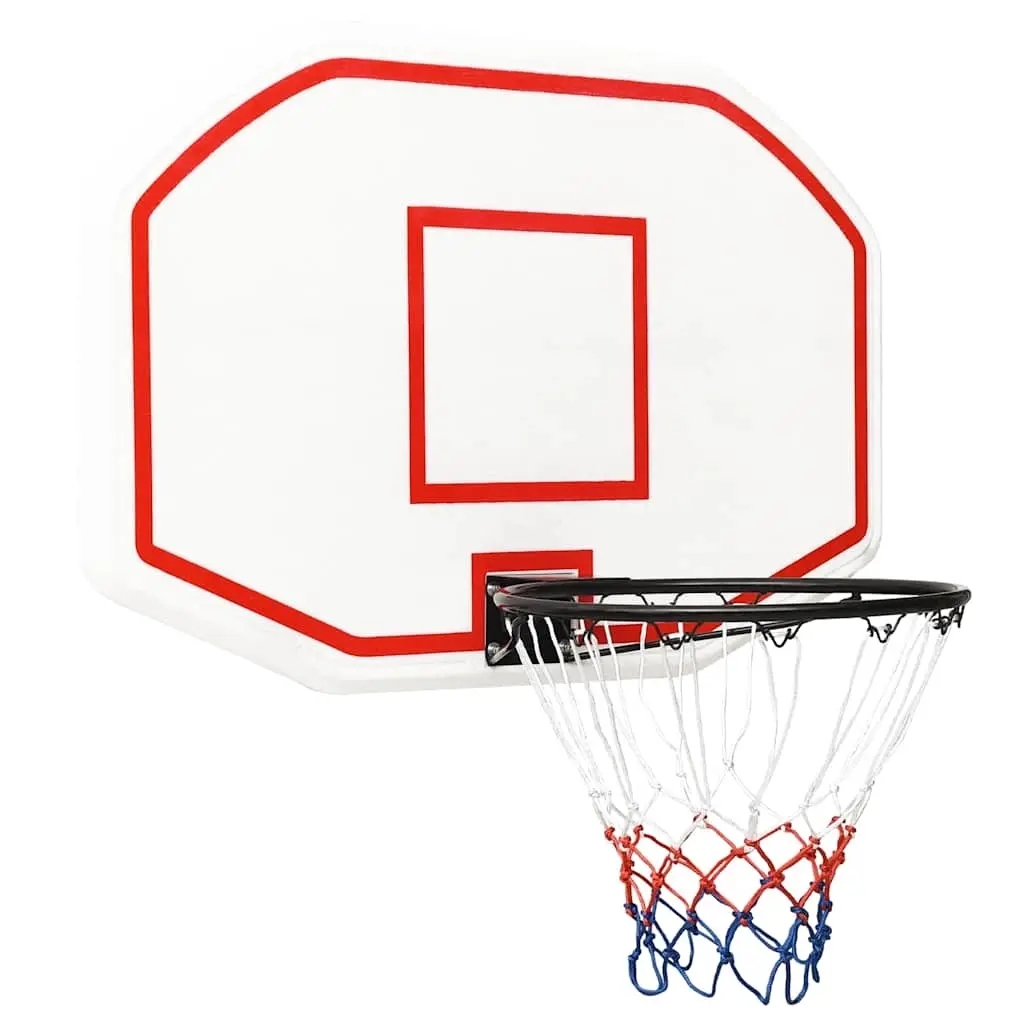 Basketball Backboard White 109x71x3 cm Polyethene 93662 - Sports & Outdoor