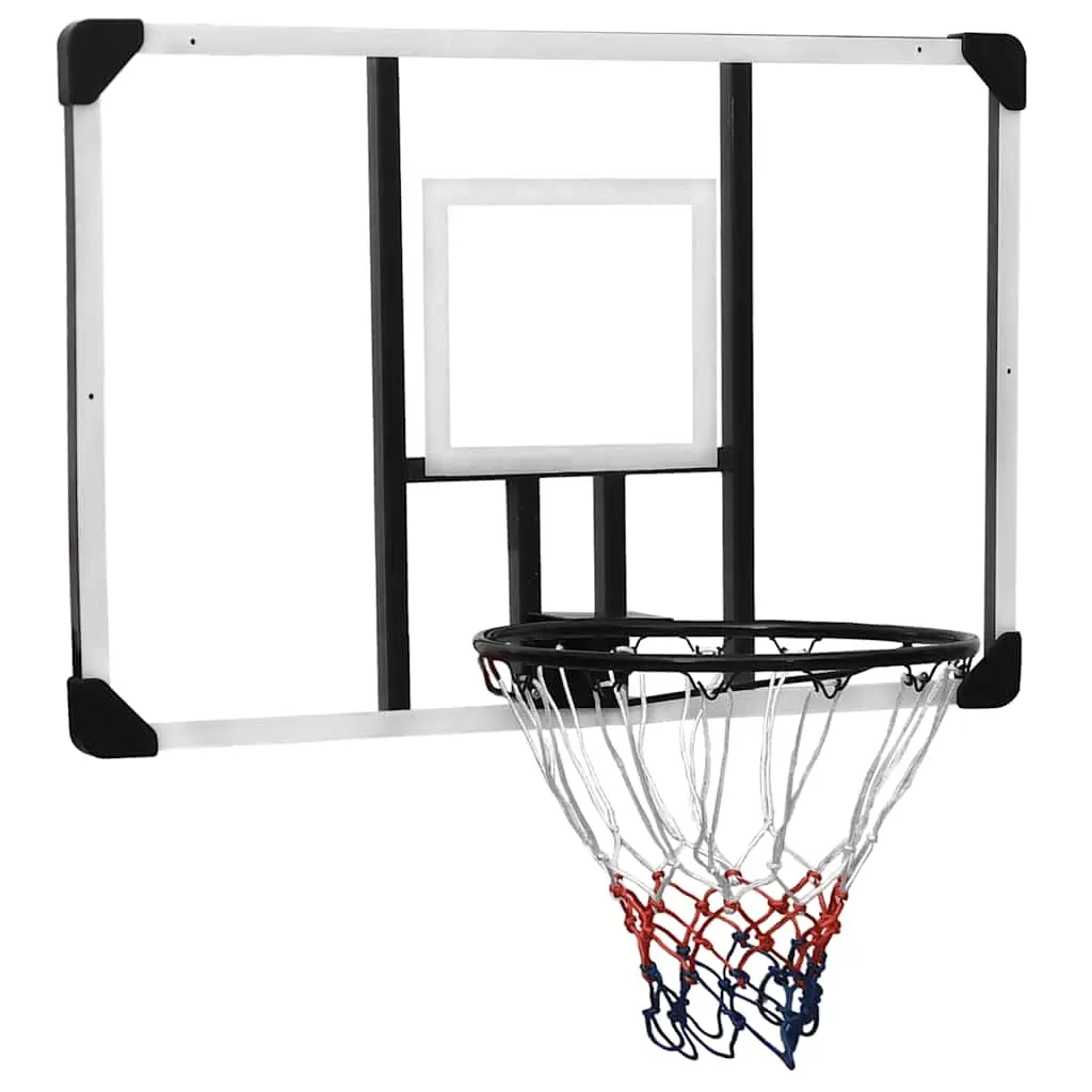 Basketball Backboard Transparent 106x69x3 cm Polycarbonate 93668 - Sports & Outdoor