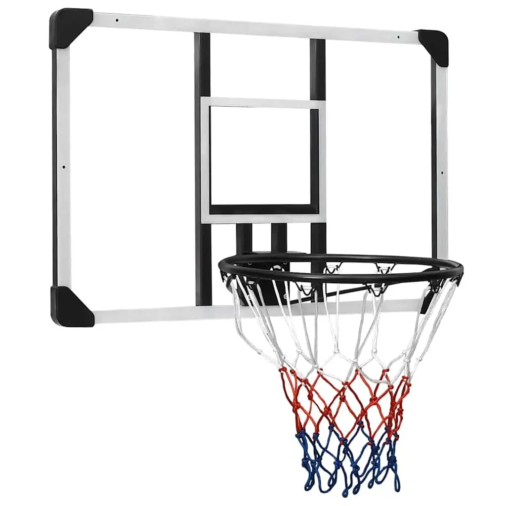 Basketball Backboard Transparent 90x60x2.5 cm Polycarbonate 93669 - Sports & Outdoor