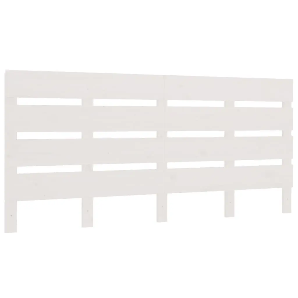 Headboard White 150 cm Solid Wood Pine 821348 - Furniture