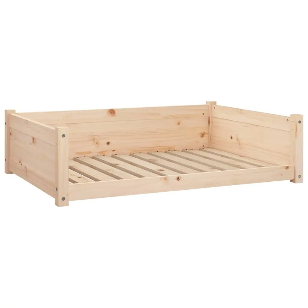 Dog Bed 95.5x65.5x28 cm Solid Pine Wood 821457 - Pets