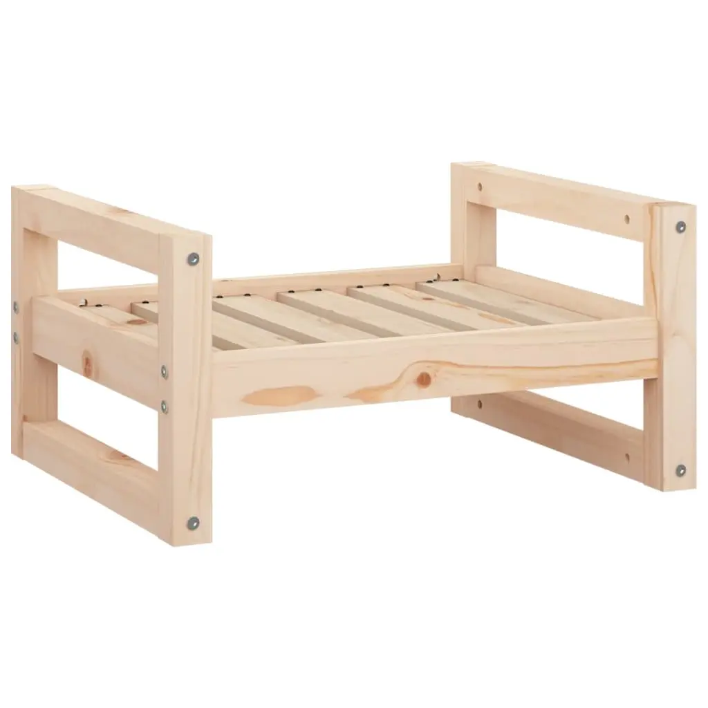 Dog Bed 55.5x45.5x28 cm Solid Pine Wood 821467 - Pets
