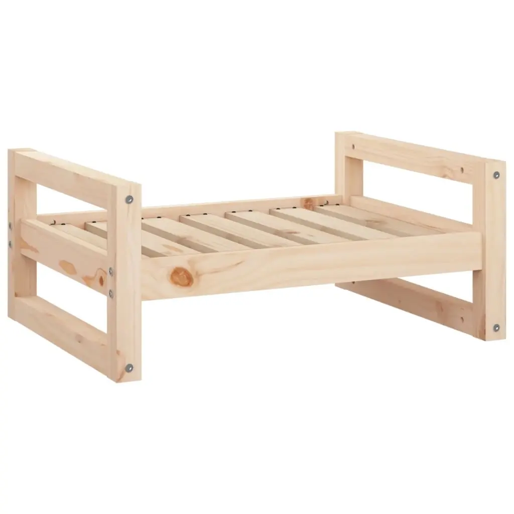 Dog Bed 65.5x50.5x28 cm Solid Pine Wood 821472 - Pets