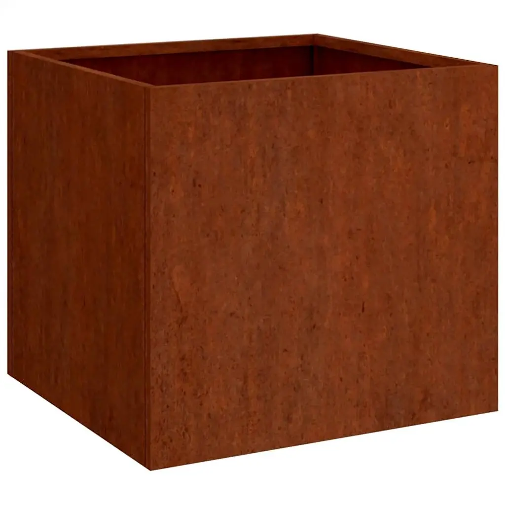 Planter 49x47x46 cm Corten Steel 821551 - Home & Garden