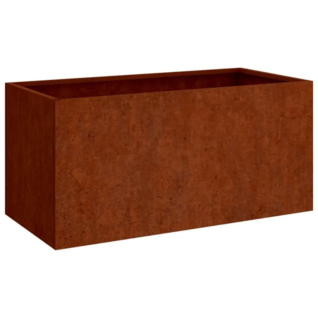 Planter 62x40x39 cm Corten Steel 821557 - Home & Garden
