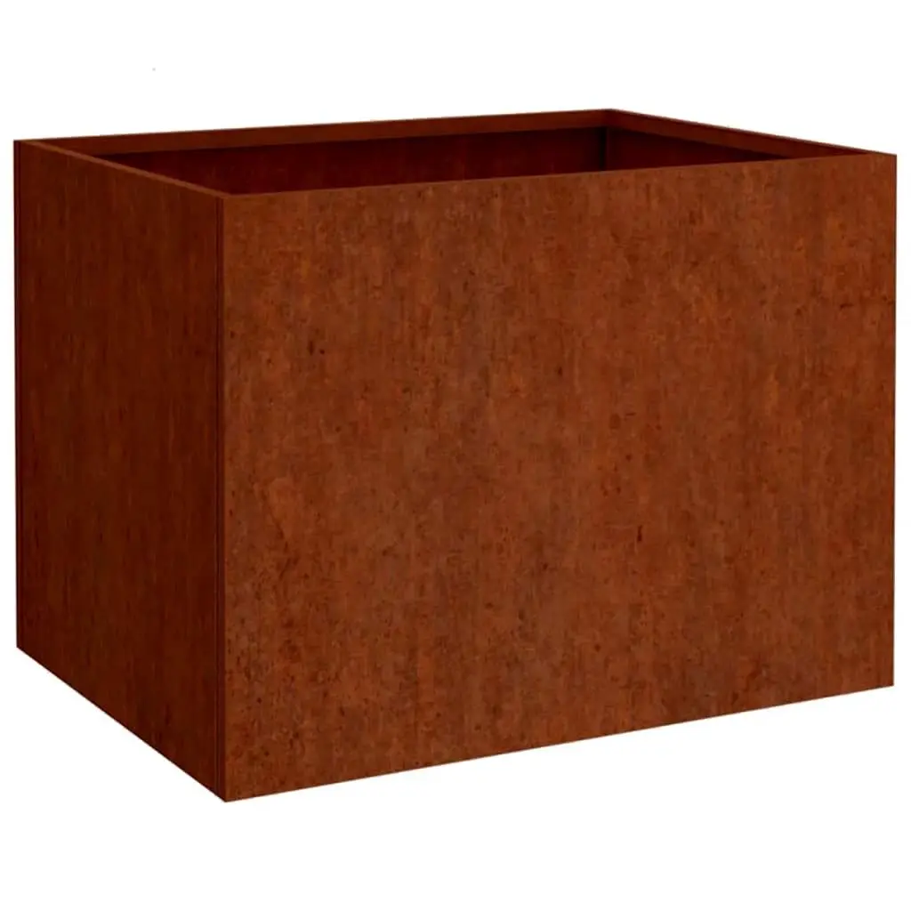 Planter 62x47x46 cm Corten Steel 821558 - Home & Garden
