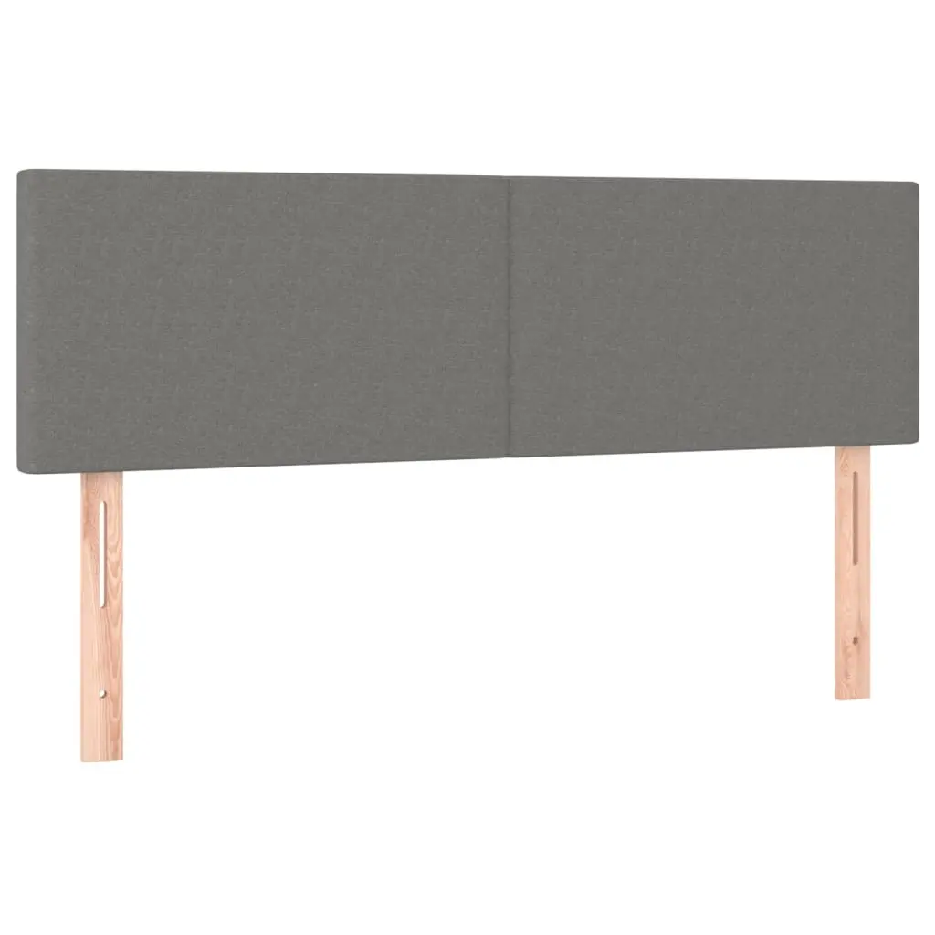 Headboards 2 pcs Dark Grey 72 cm Fabric 345785 - Furniture