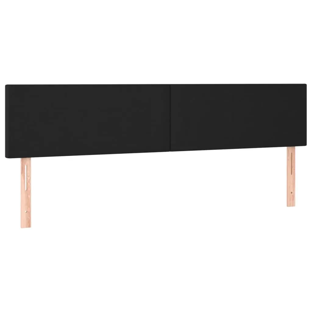 Headboards Black 160x5x78/88 cm Faux Leather 345812 - Furniture