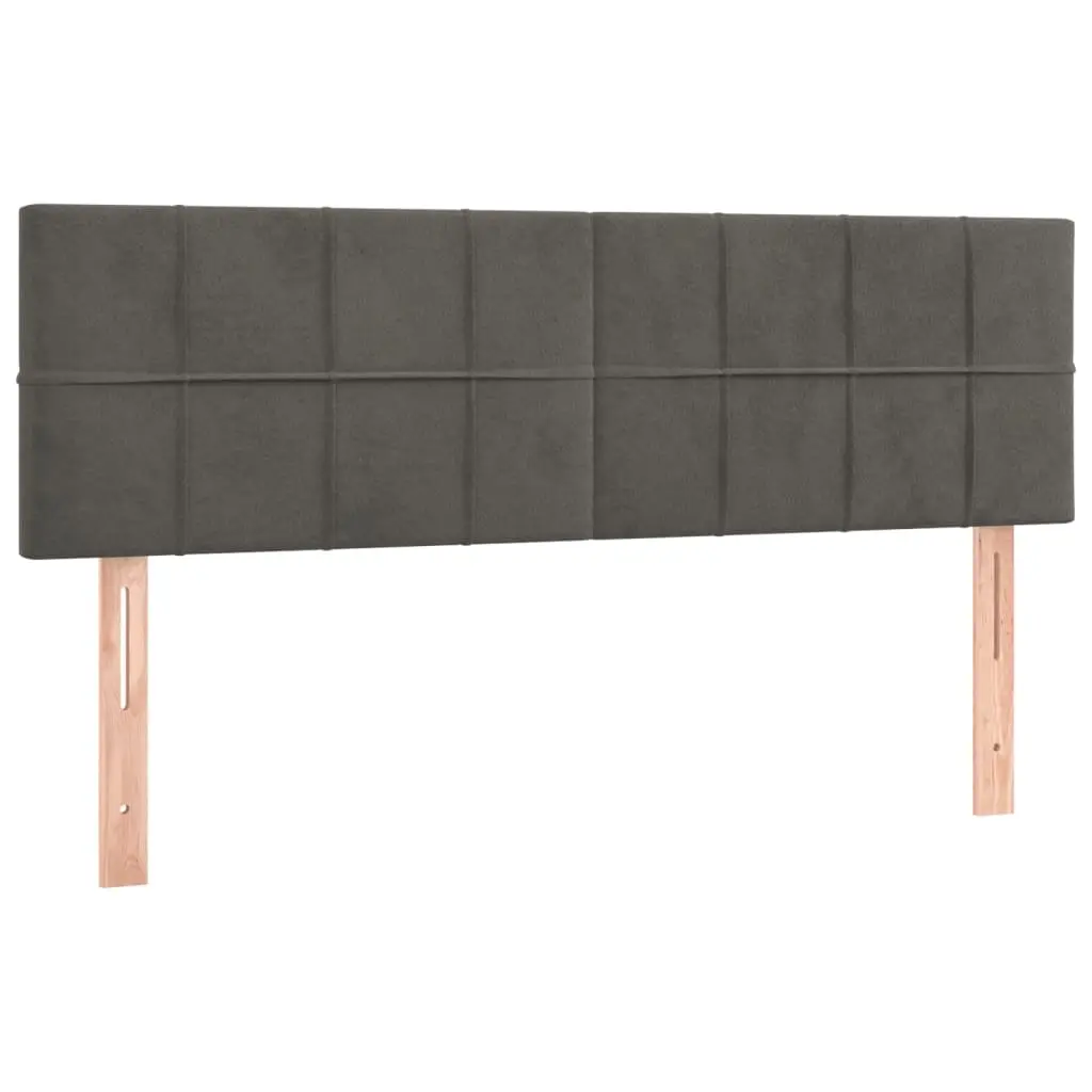 Headboards Dark Grey 144x5x78/88 cm Velvet 346055 - Furniture