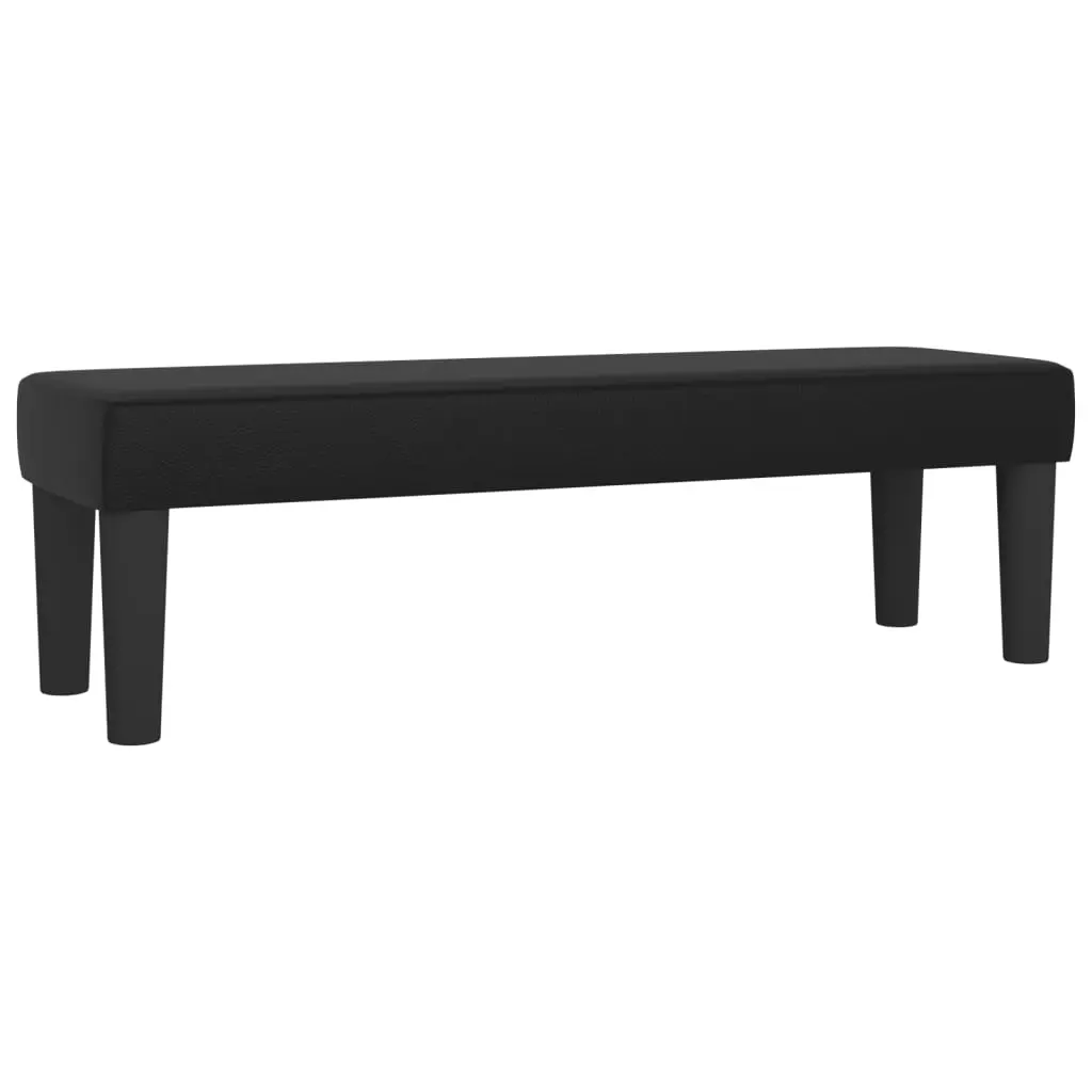 Bench Black 100x30x30 cm Faux Leather 346660 - Furniture