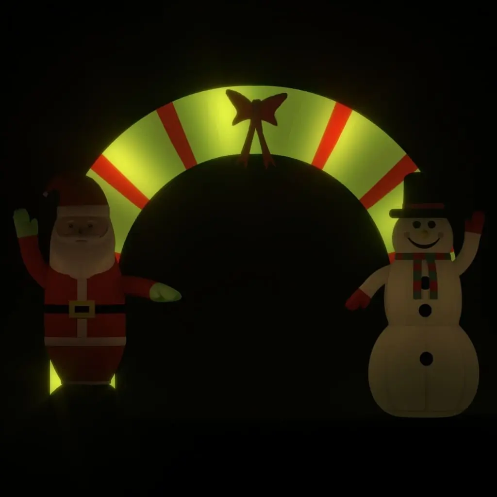 Christmas Inflatable Santa & Snowman Arch Gate LED 270 cm 345314 - Up to 60% Off Christmas Decoration Specials