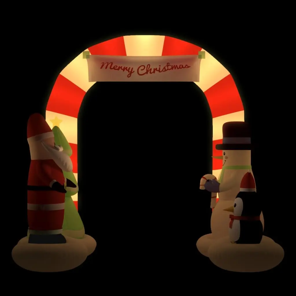 Christmas Inflatable Santa & Snowman Arch Gate LED 260 cm 345317 - Up to 60% Off Christmas Decoration Specials