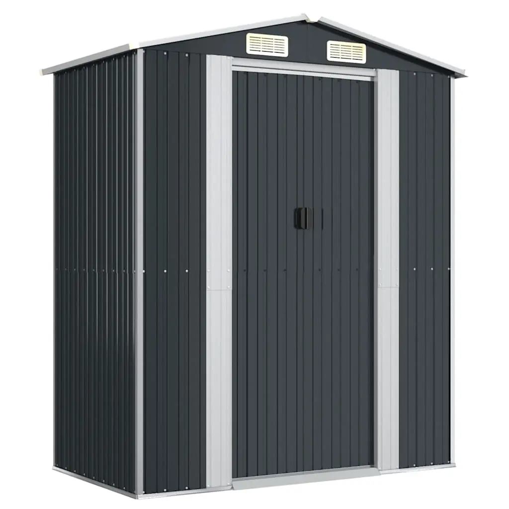 Garden Shed Anthracite 192x108x223 cm Galvanised Steel 319271 - Home & Garden