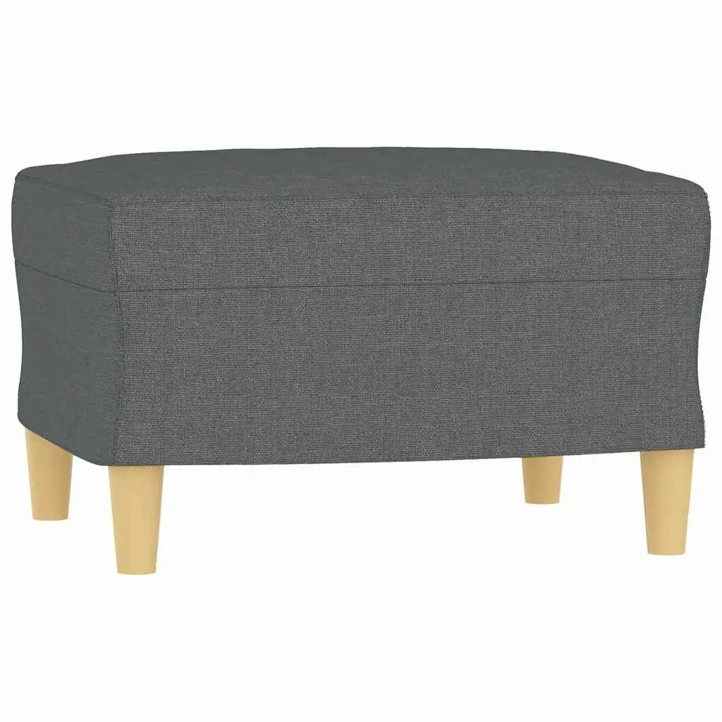Footstool Dark Grey 60x50x41 cm Fabric 349264 - Furniture