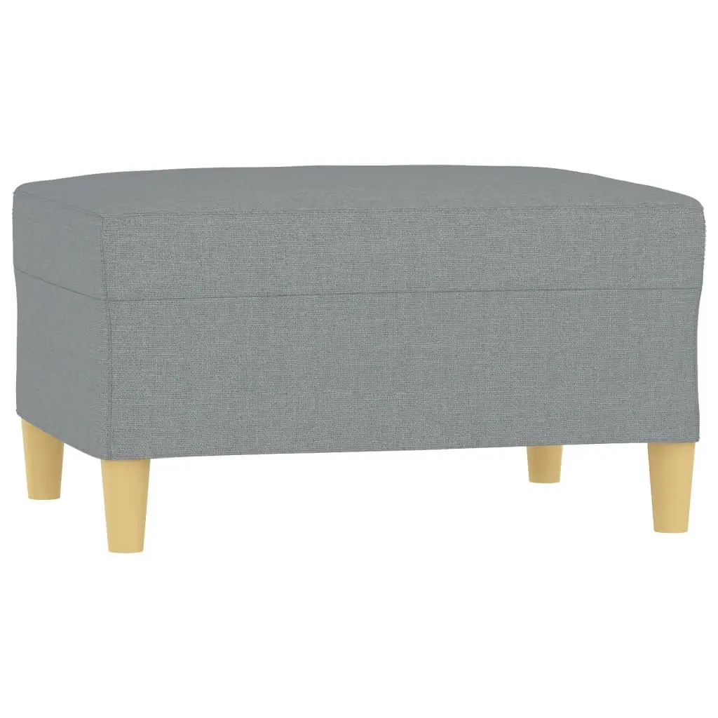 Footstool Light Grey 70x55x41 cm Fabric 349271 - Furniture