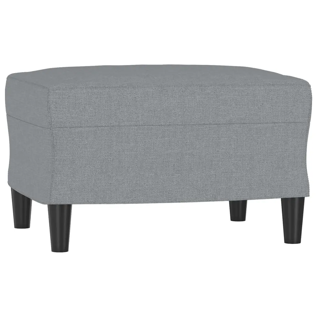 Footstool Light Grey 60x50x41 cm Fabric 349279 - Furniture