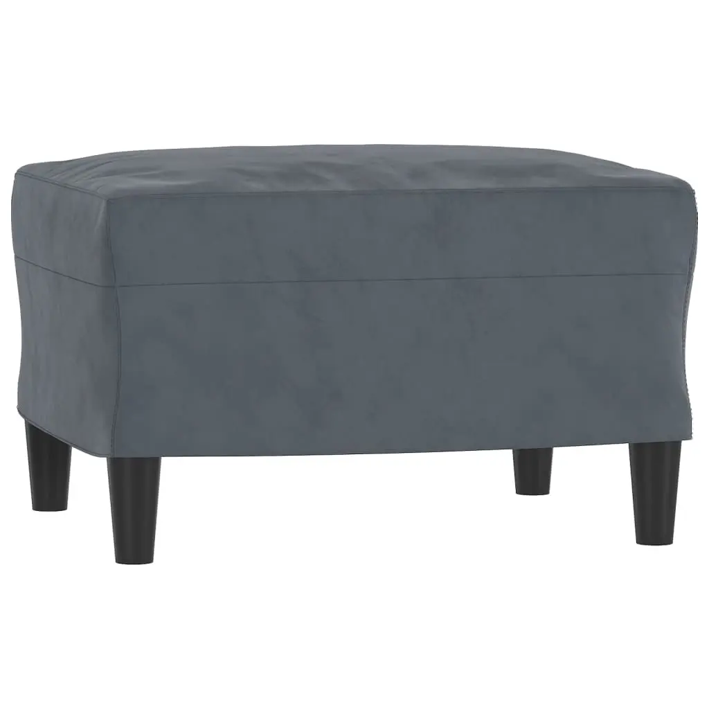 Footstool Dark Grey 60x50x41 cm Velvet 349294 - Furniture