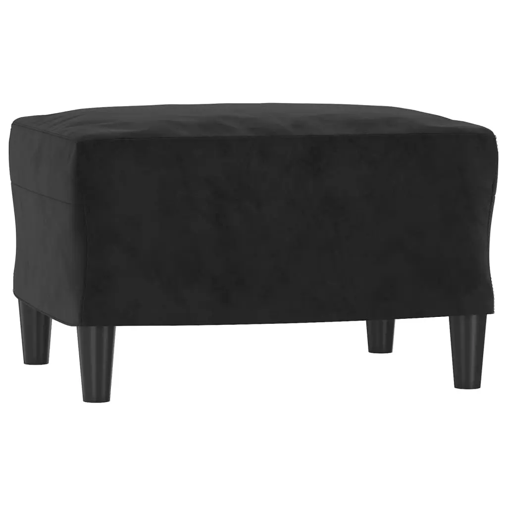 Footstool Black 60x50x41 cm Velvet 349298 - Furniture