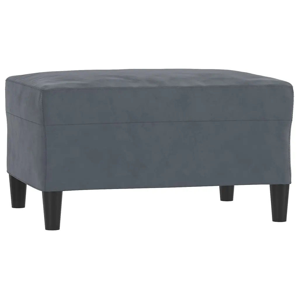 Footstool Dark Grey 70x55x41 cm Velvet 349318 - Furniture