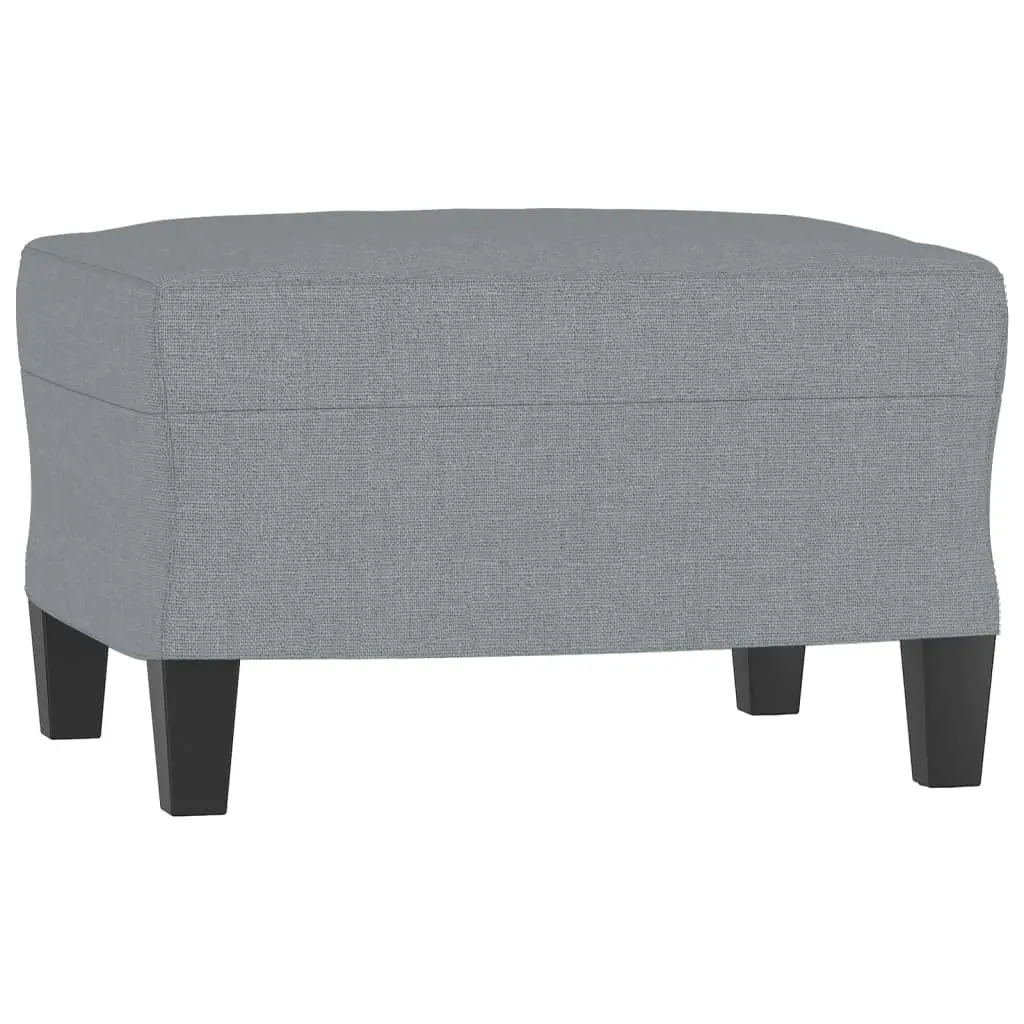 Footstool Light Grey 60x50x41 cm Fabric 349327 - Furniture