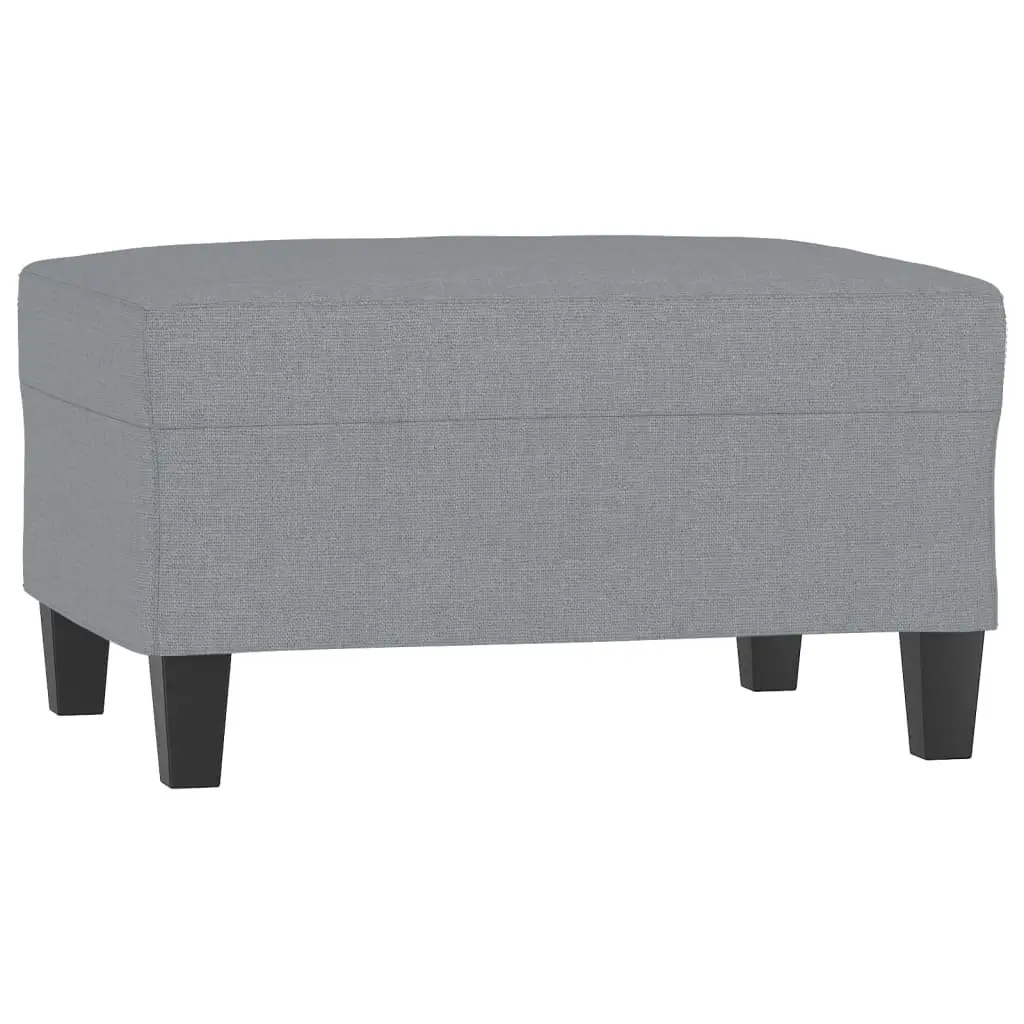 Footstool Light Grey 70x55x41 cm Fabric 349347 - Furniture