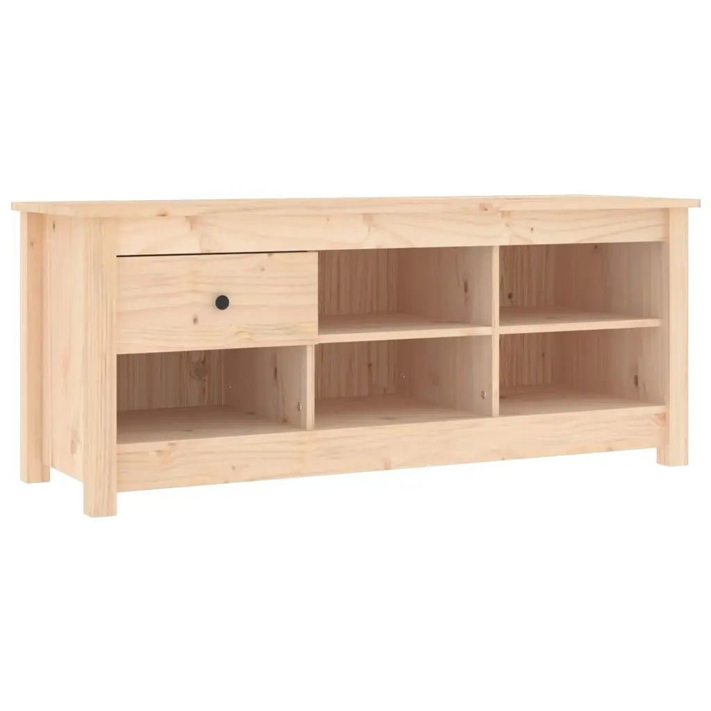 Shoe Cabinet 110x38x45.5 cm Solid Wood Pine 814594 - Home & Garden