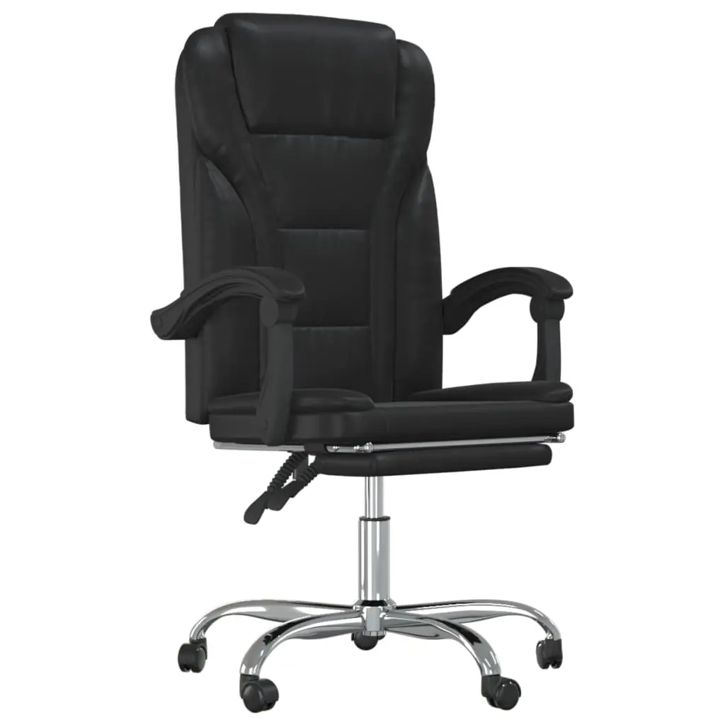 Reclining Office Chair Black Faux Leather 349697 - Save up to 70% Off Office Furniture Specials