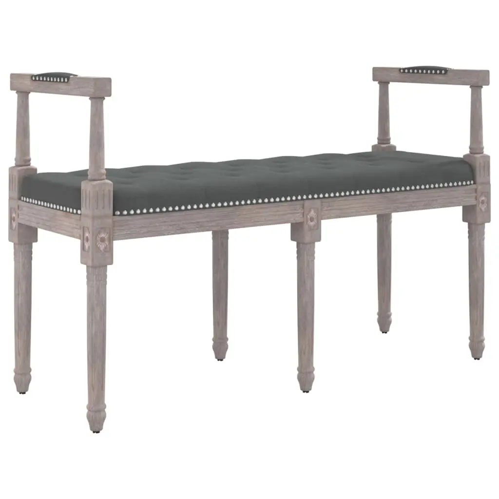 Bench Dark Grey 110x40x70 cm Fabric 344423 - Furniture