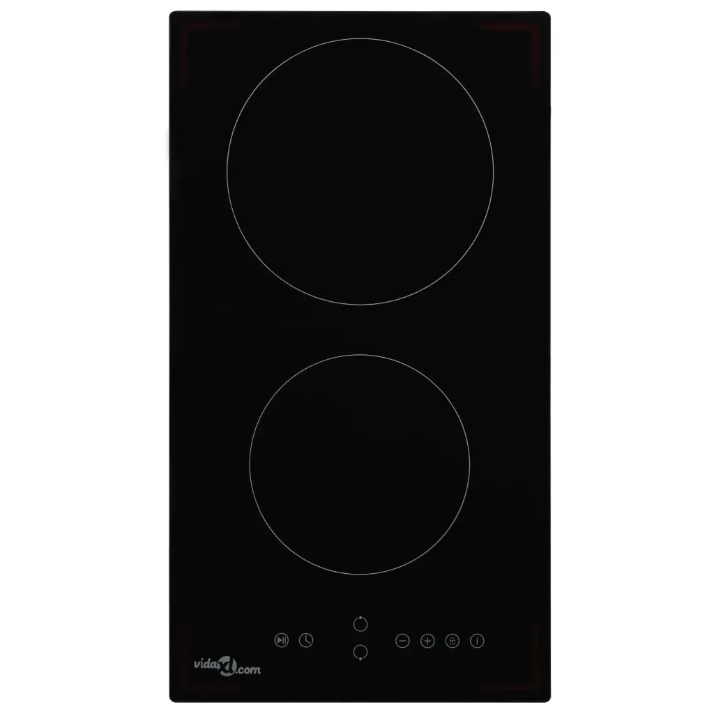 Ceramic Hob with 2 Burners Touch Control 3000 W 51734 - Home & Garden