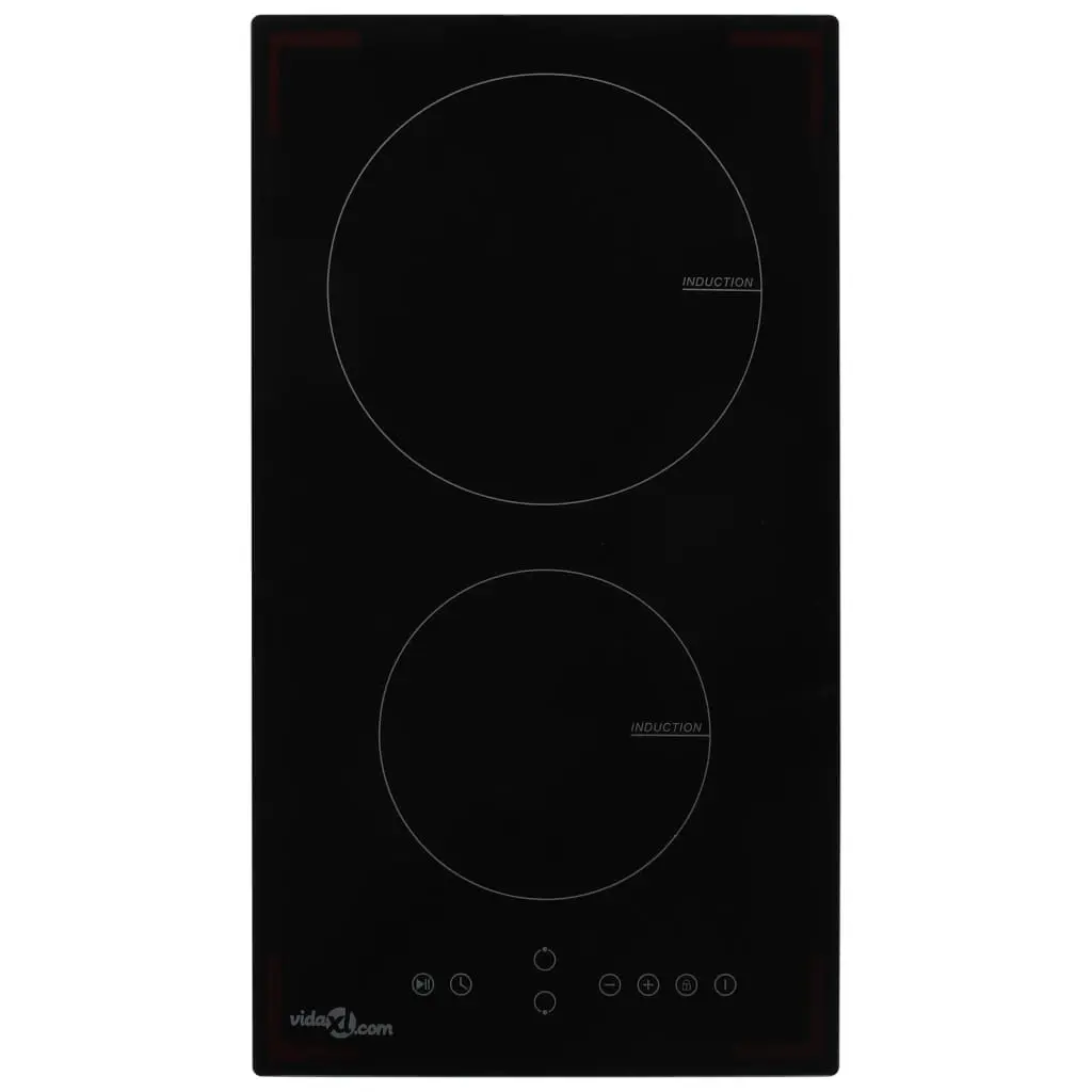 Induction Hob with 2 Burners Touch Control Glass 3500 W 51737 - Home & Garden
