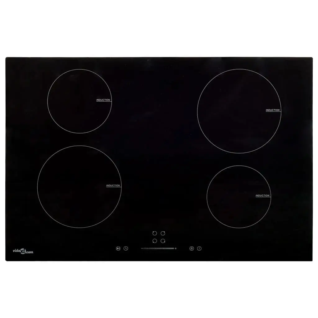 Induction Hob with 4 Burners Touch Control Glass 7000 W 51739 - Home & Garden