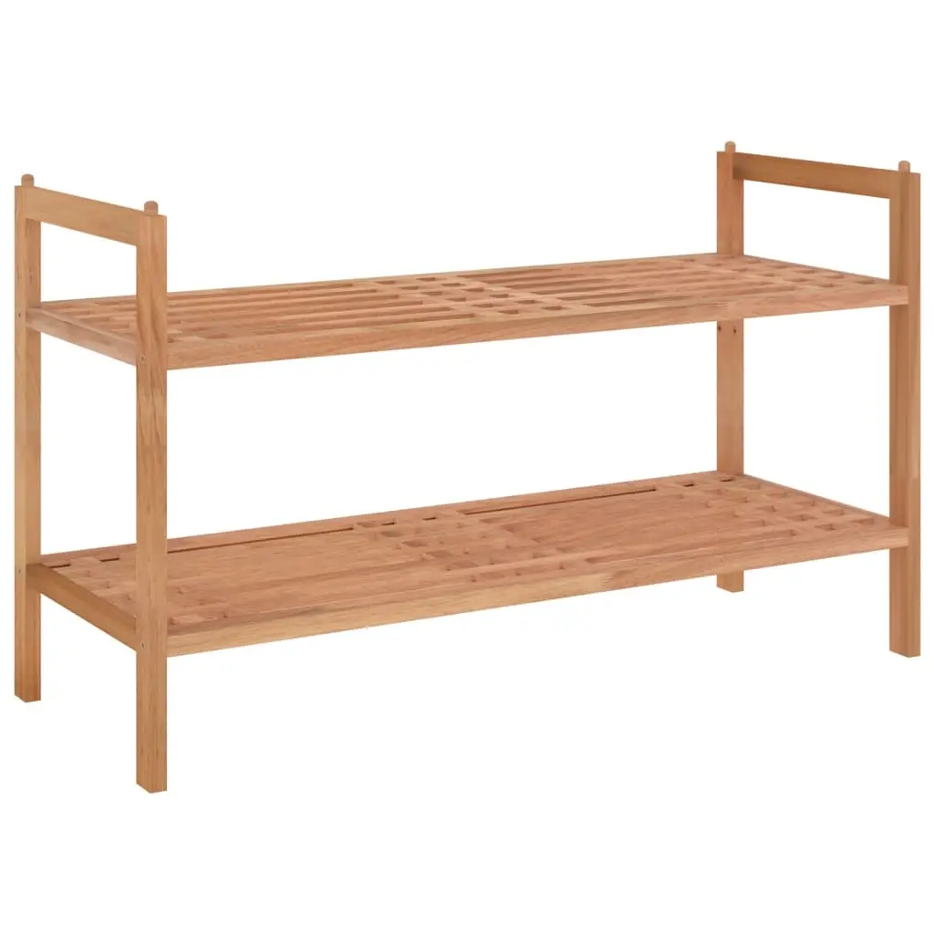 Shoe Rack 69x27x41 cm Solid Wood Walnut 350361 - Home & Garden
